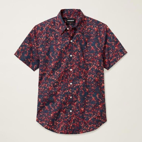 Bonobos Other - Bonobos Riviera Short Sleeve Men's Shirt Buttondown Standard Fit Long M 274148